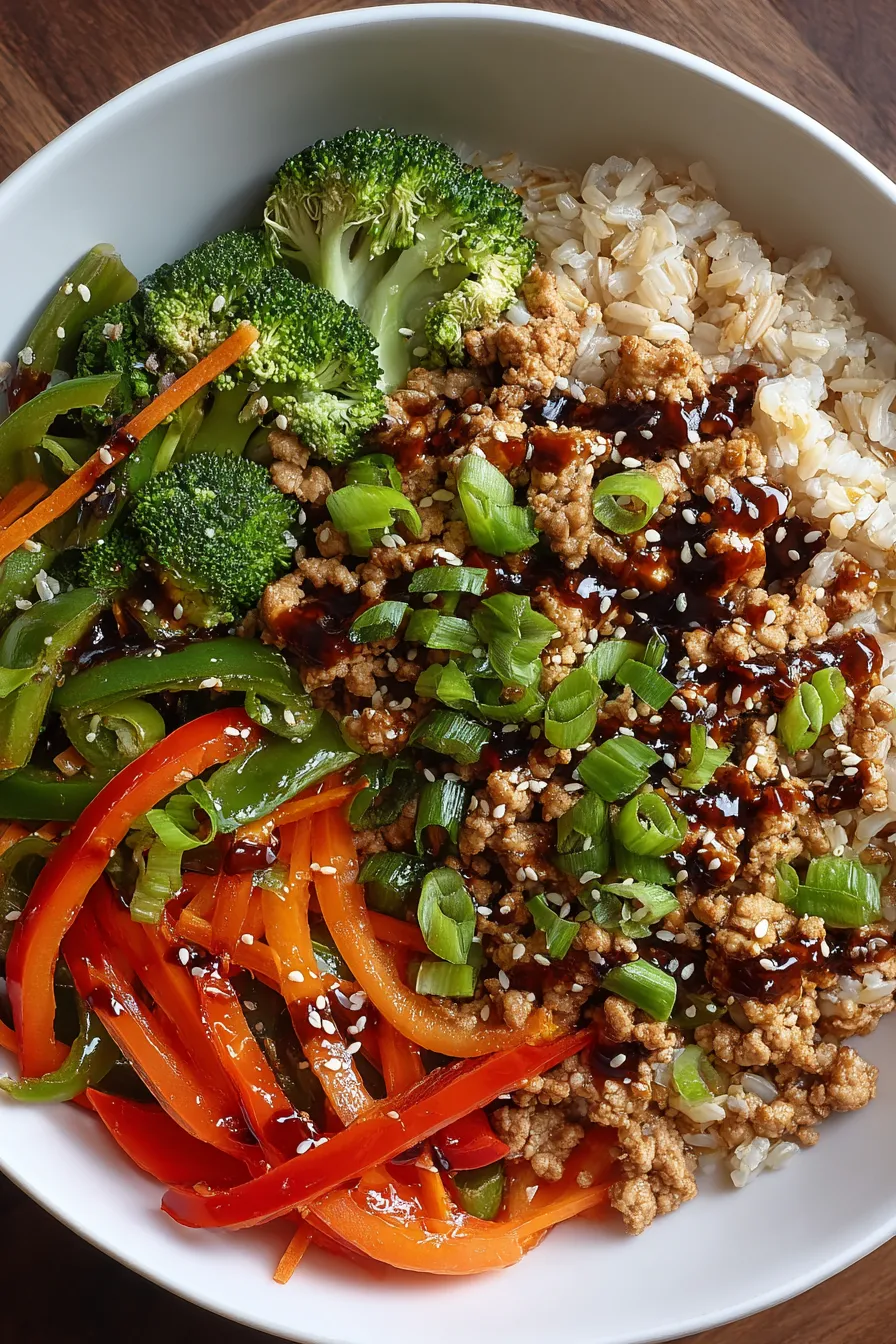 Healthy Ground Turkey Teriyaki Rice Bowl – Daniel Recipes