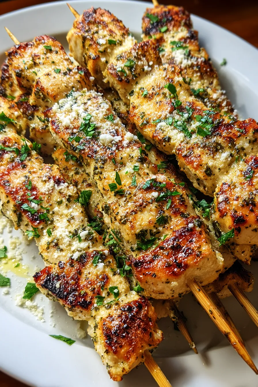 Garlic Parmesan Chicken Skewers – Daniel Recipes