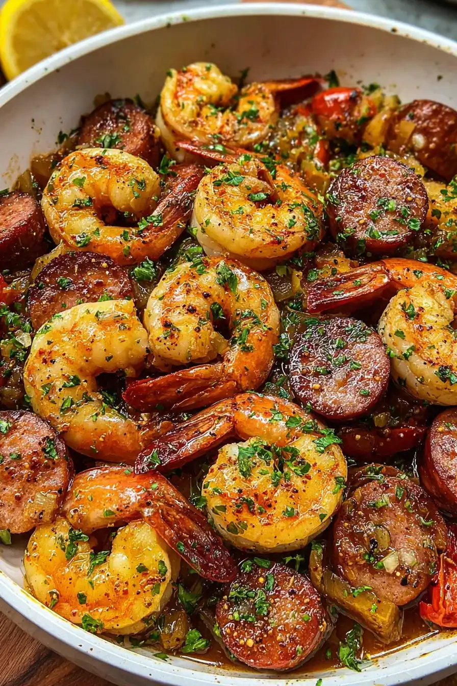 Honey Garlic Shrimp & Sausage Skillet – Daniel Recipes